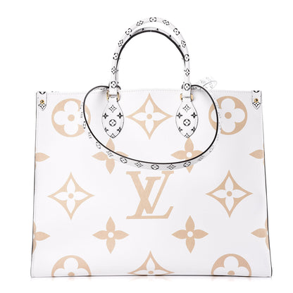 Louis Vuitton Monogram Giant Onthego GM Kaki Beige 1 of 10