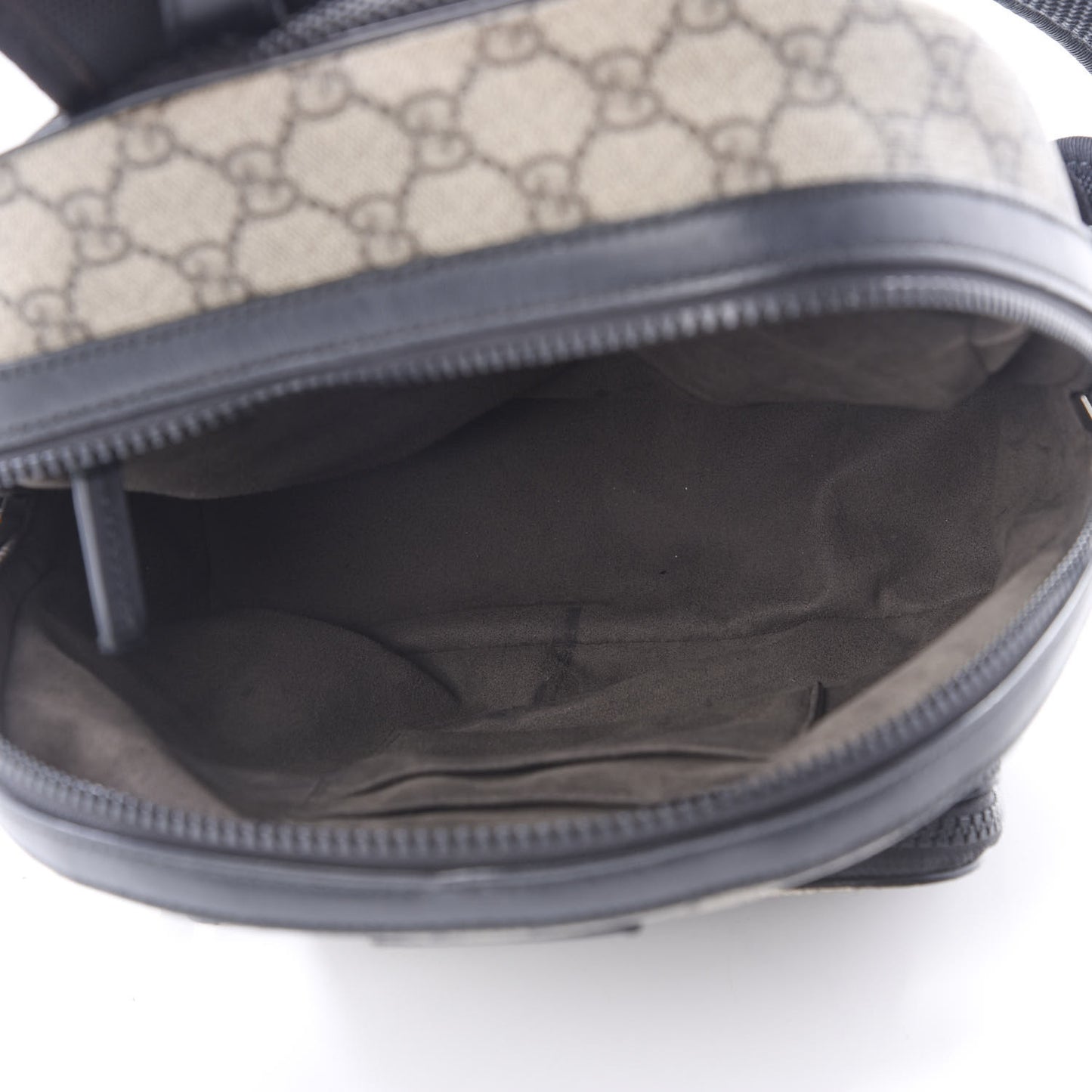 GG Supreme Monogram Small Eden Day Backpack Black