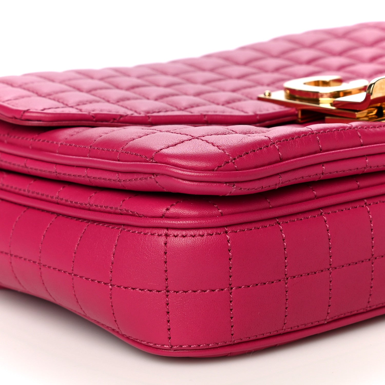 Celine Calfskin Quilted Small C Bag Pink 9 of 12