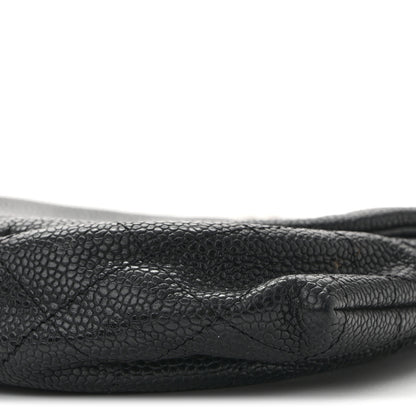 Chanel Caviar Half Moon Wallet On Chain WOC Black 12 of 14