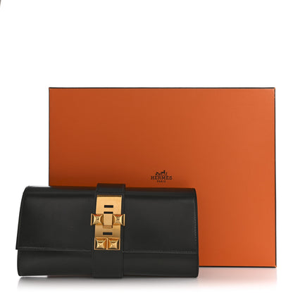 Hermes Box Medor 23 Clutch Black 9 of 9