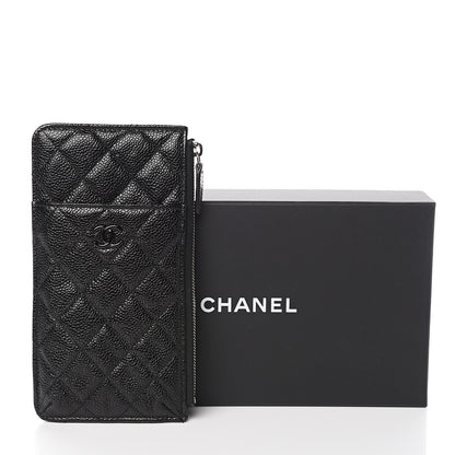 Chanel Caviar Quilted Classic Flat Wallet Pouch So Black 8 of 8