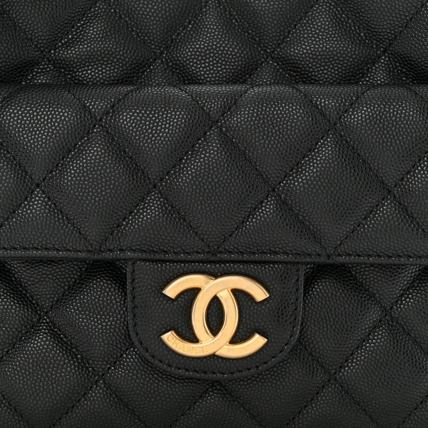 Chanel Caviar Quilted Wavy CC Hobo Black 8 of 11