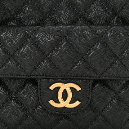 Chanel Caviar Quilted Wavy CC Hobo Black 8 of 11