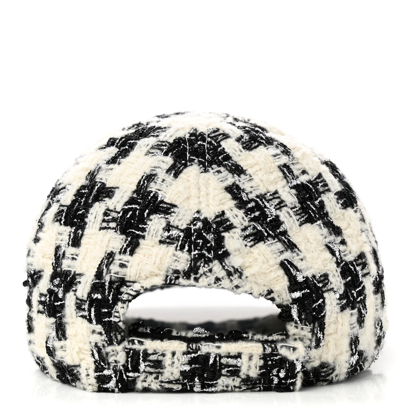 Tweed CC Cap Hat L Black White