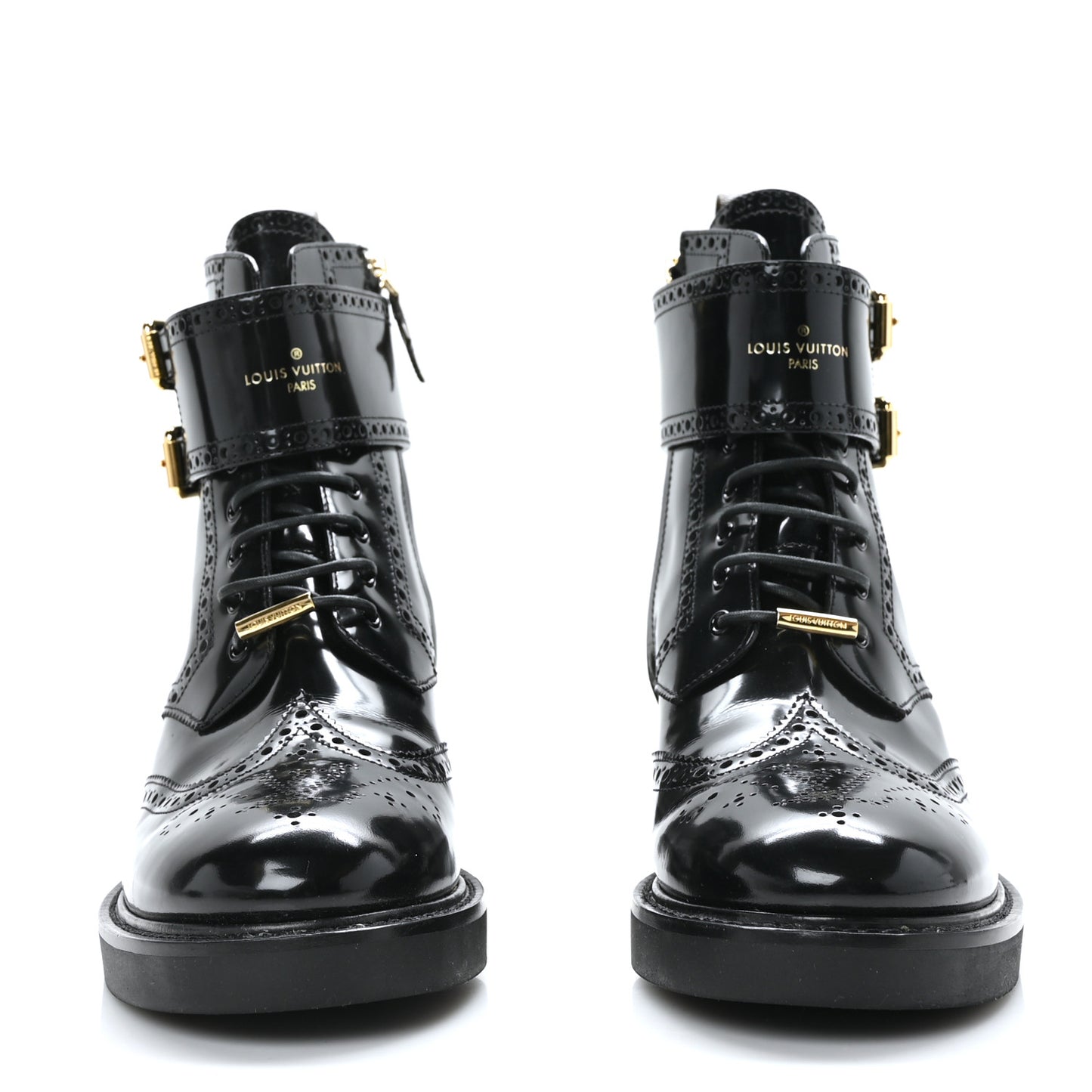 Glazed Calfskin Midtown Ankle Boots 40 Black