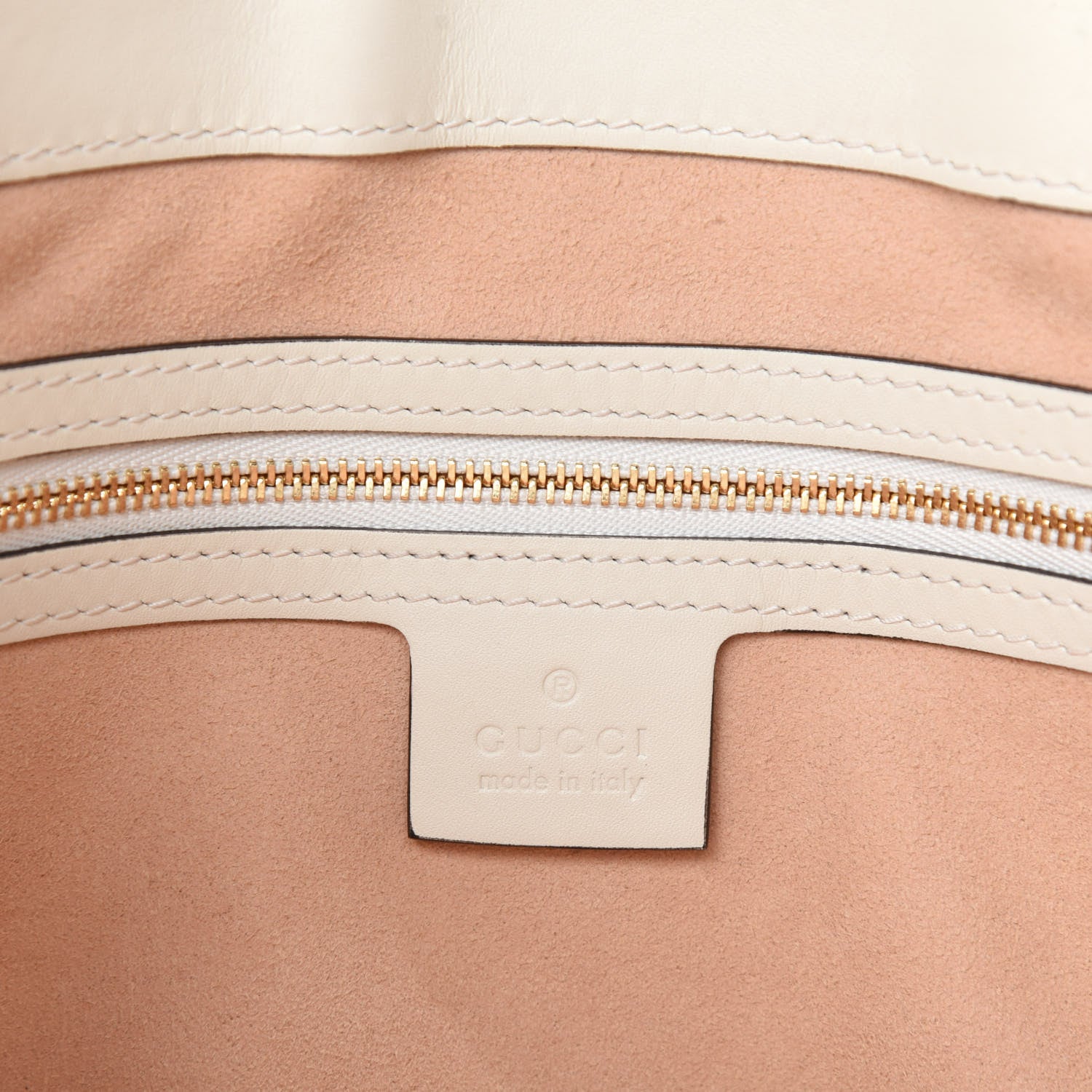 Gucci GG Supreme Monogram Medium Padlock Tote White 8 of 10