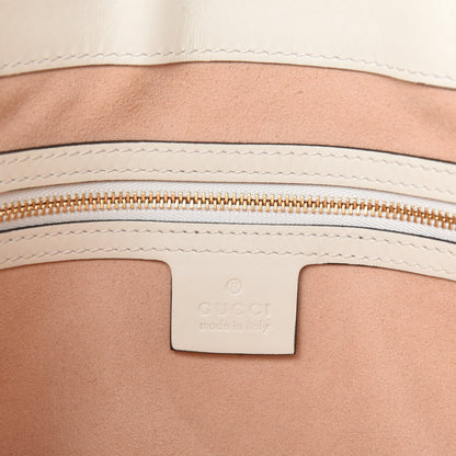 Gucci GG Supreme Monogram Medium Padlock Tote White 8 of 10
