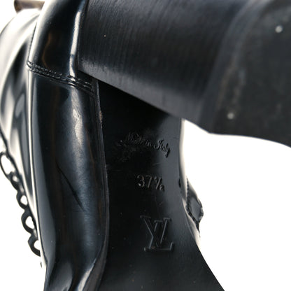 Louis Vuitton Patent Calfskin Star Trail Ankle Boots 37.5 Black 7 of 8