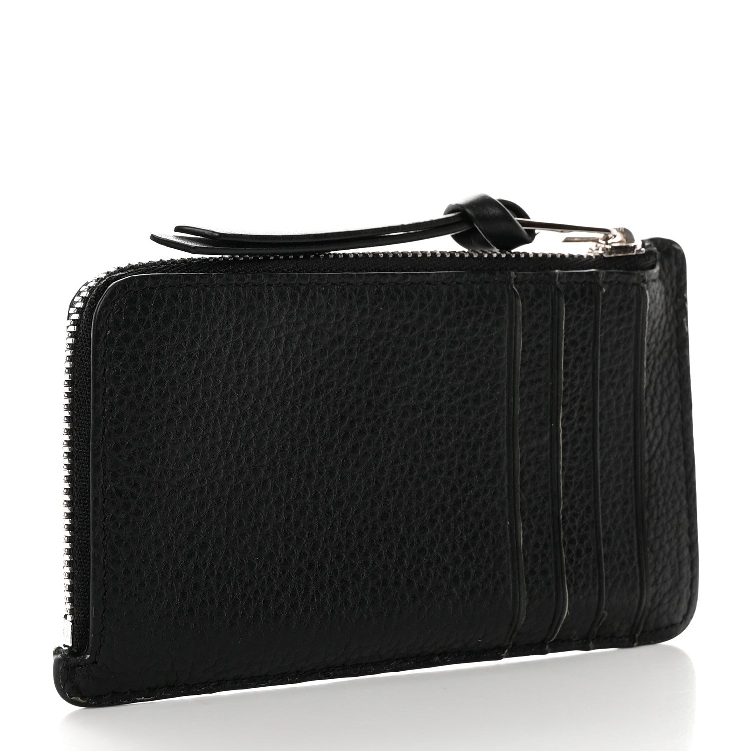Loewe Soft Grained Calfskin Coin Card Holder Black 3 of 13