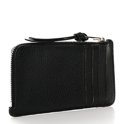 Loewe Soft Grained Calfskin Coin Card Holder Black 3 of 13