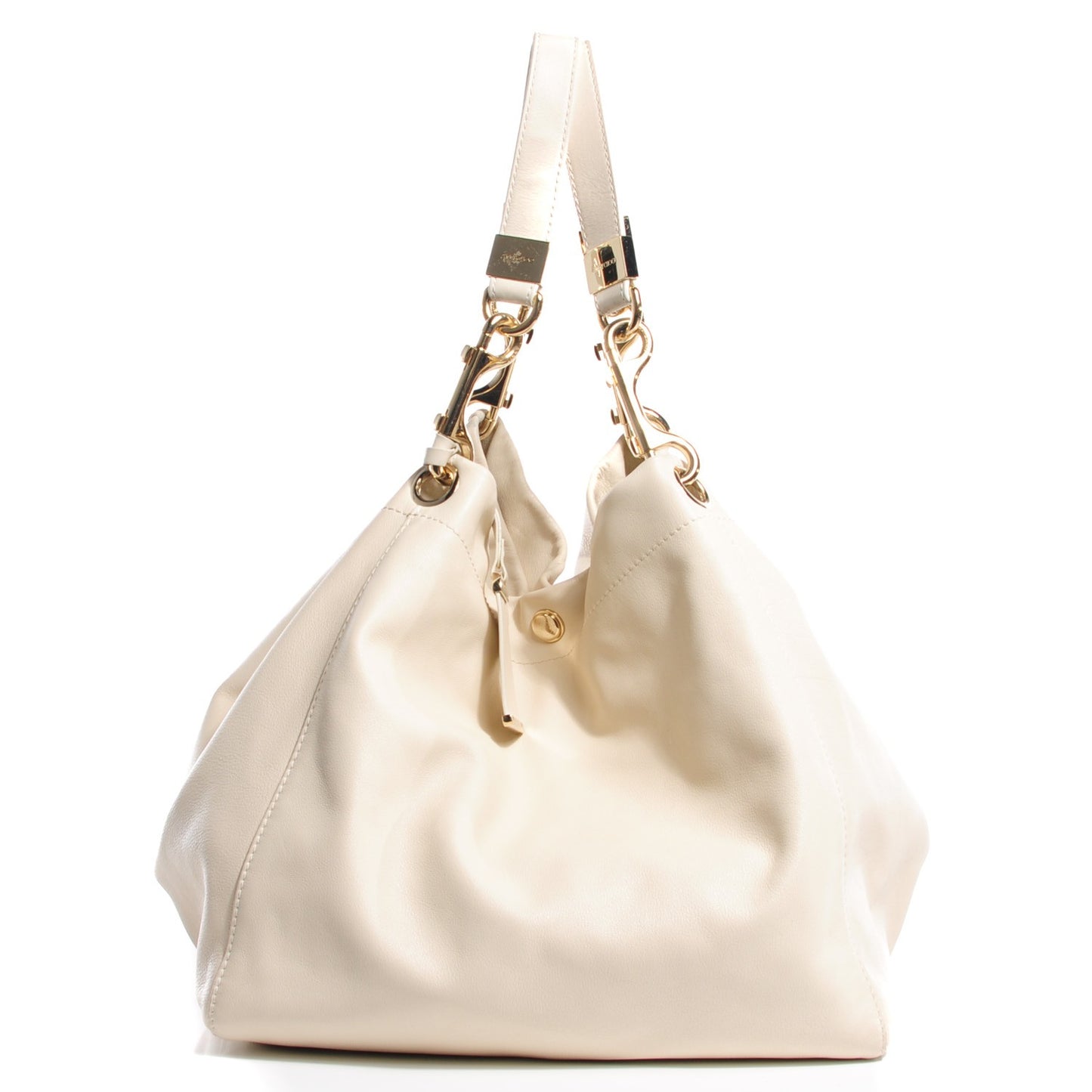 Calfskin Lola Oversized Tote White