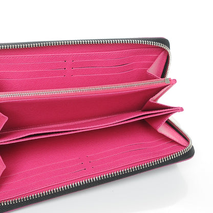 Louis Vuitton Epi Zippy Wallet Black Hot Pink 5 of 7