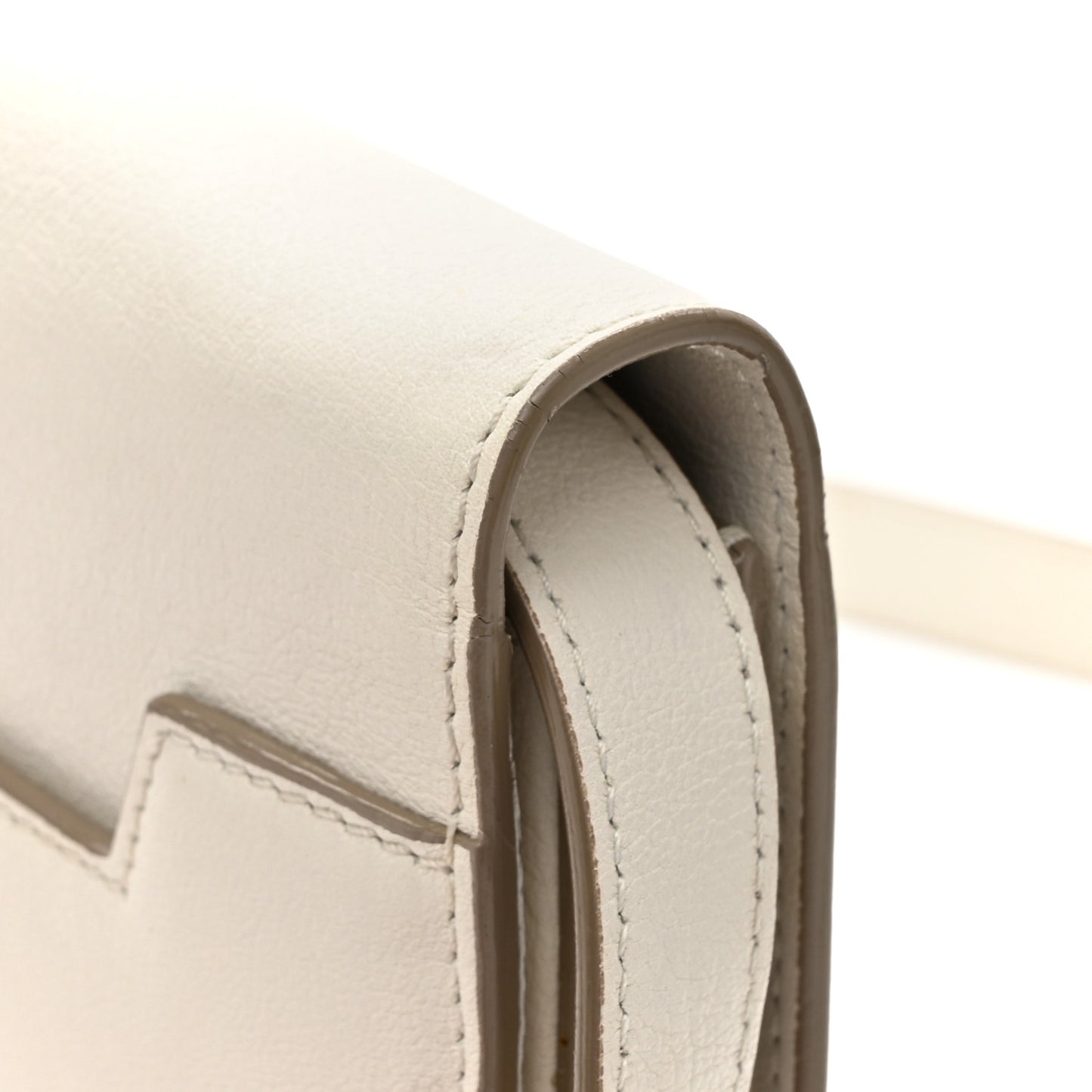 Goatskin Natalia Medium Shoulder Bag Chalk