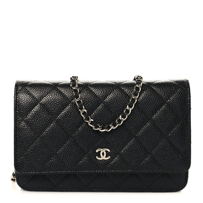 Chanel Caviar Quilted Wallet on Chain WOC Black 1 of 11