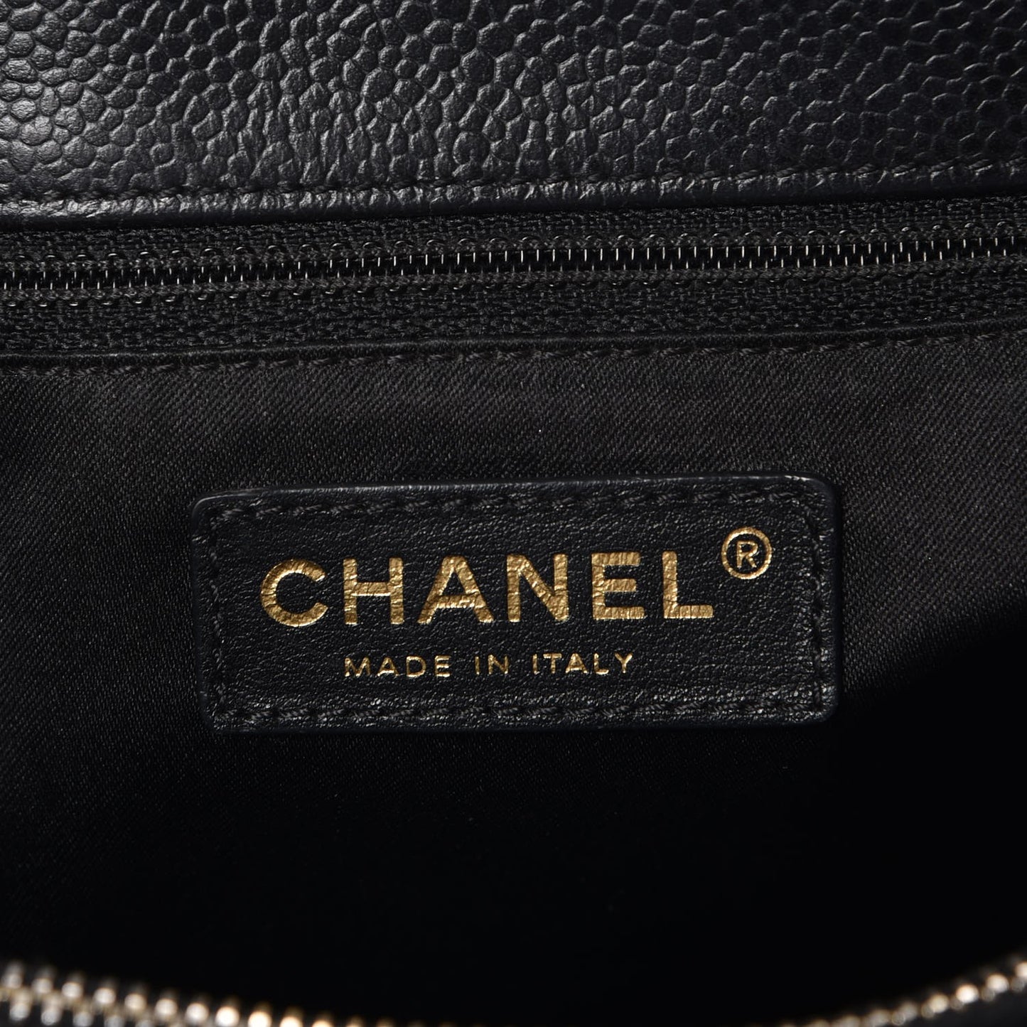 Caviar Quilted Grand Shopping Tote GST Black