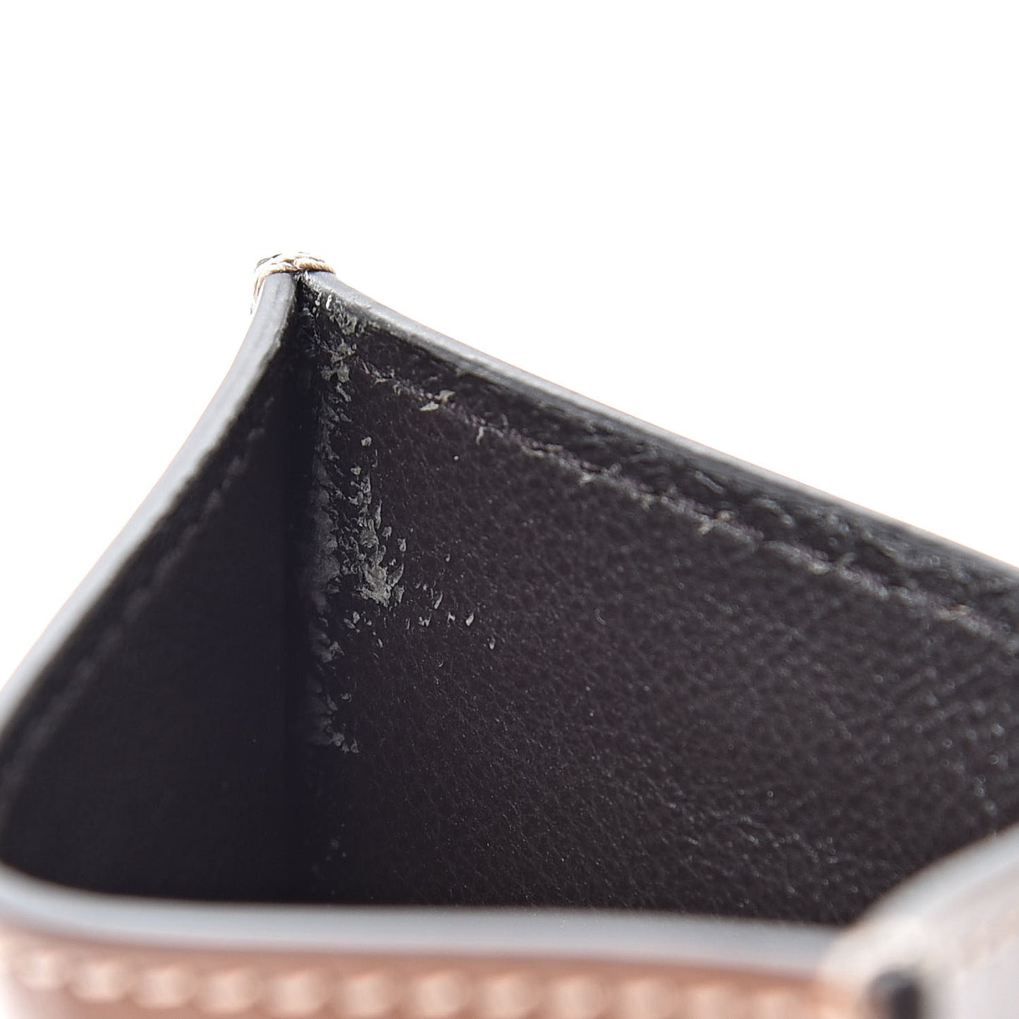 GG Supreme Monogram Calfskin Card Holder Beige Ebony Cuir