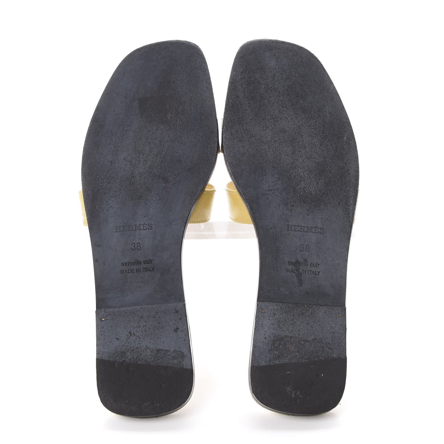 Patent Epsom Oran Sandals 38 Paille