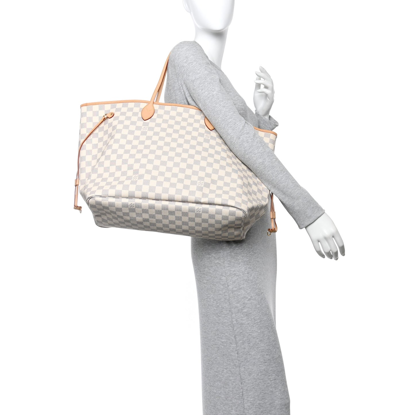 Damier Azur Neo Neverfull GM Rose Ballerine