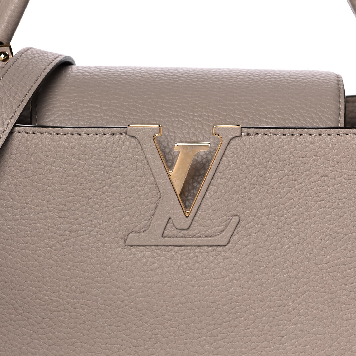 Louis Vuitton Taurillon Capucines PM Galet 9 of 13
