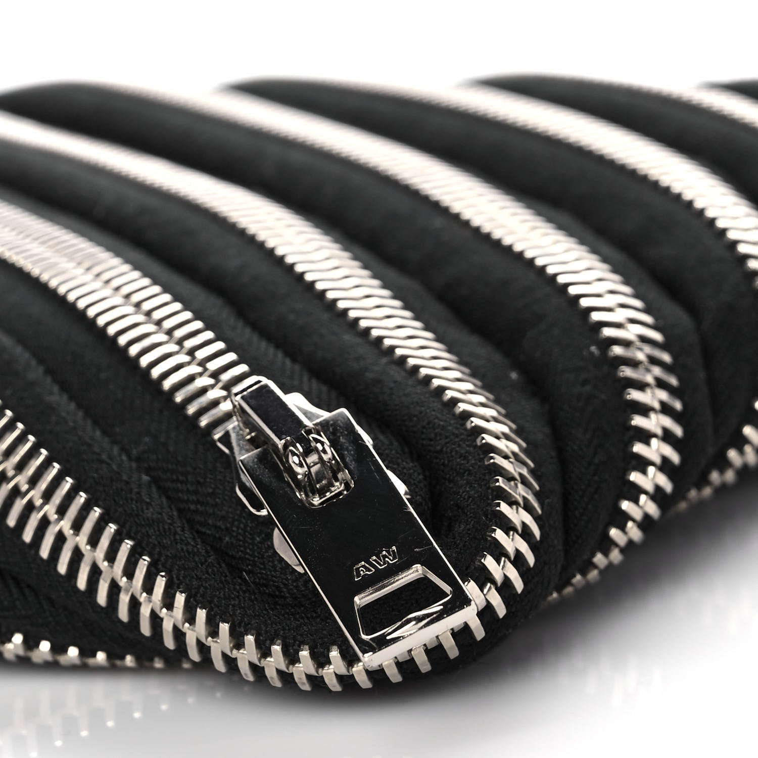 Alexander Wang Metal Nylon Zipper Clutch Black 10 of 12