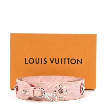 Louis Vuitton Epi Mechanical Flowers Bandouliere Shoulder Strap Rose Ballerine 3 of 3