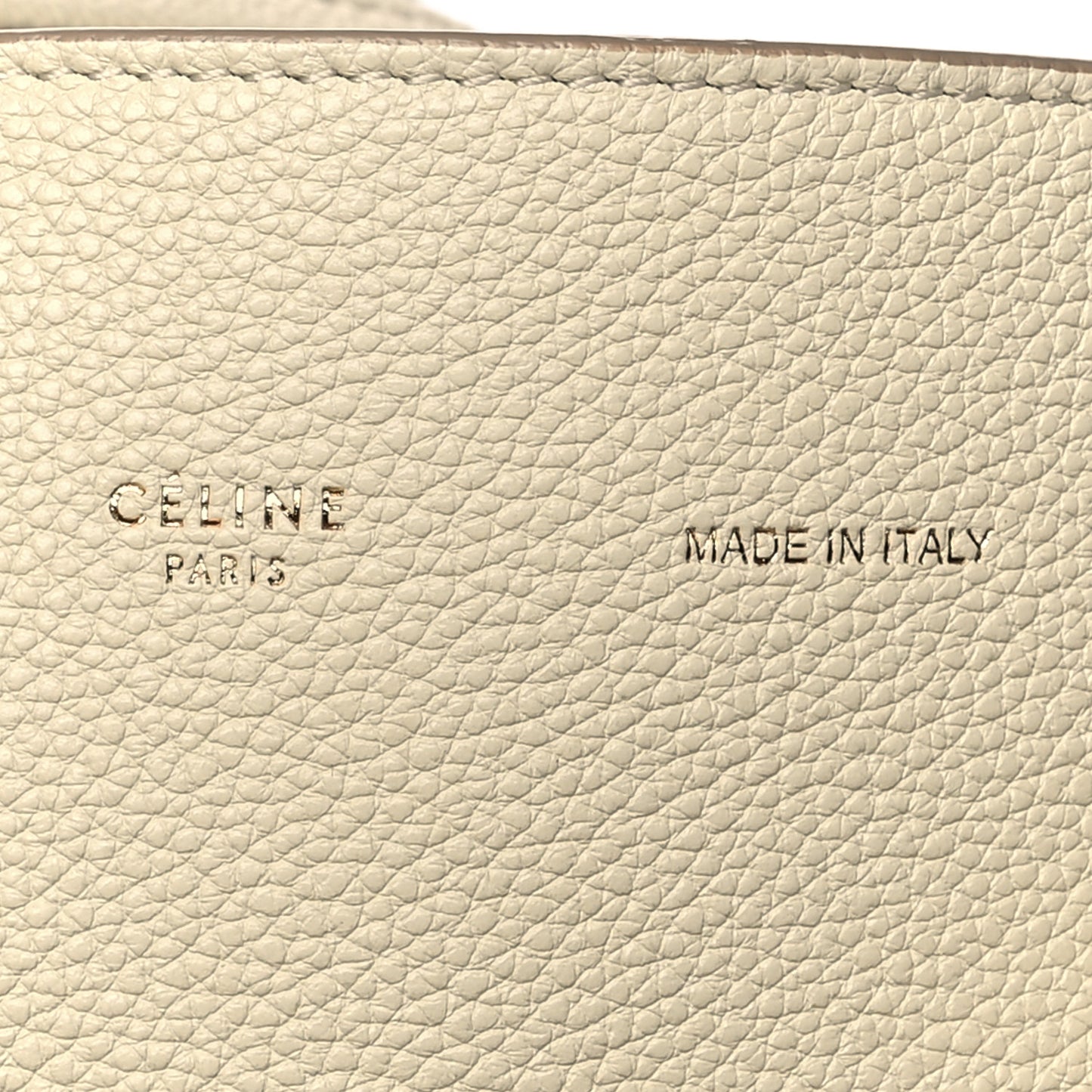 Soft Grained Calfskin Small Belt Cabas Phantom Chalk