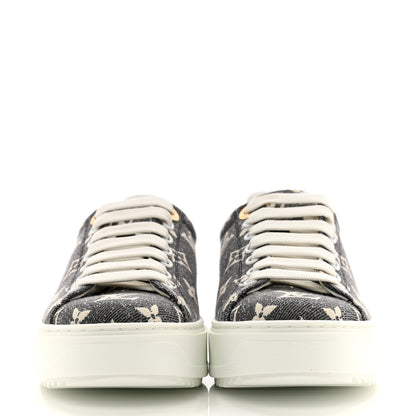 Louis Vuitton Denim Monogram Time Out Sneakers 36 2 of 10