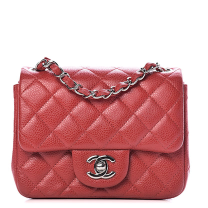 Chanel Caviar Quilted Mini Square Flap Red 1 of 12