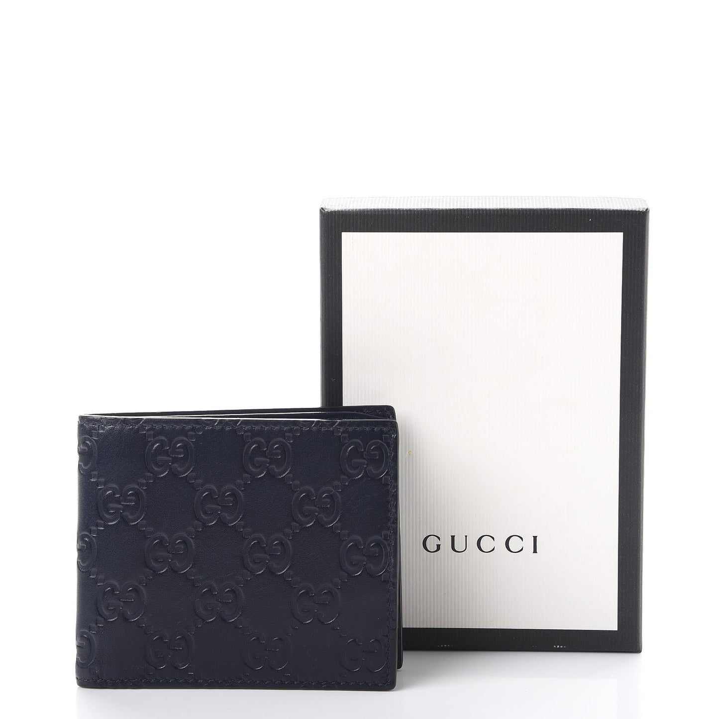 Guccissima Bi-Fold Wallet Blue