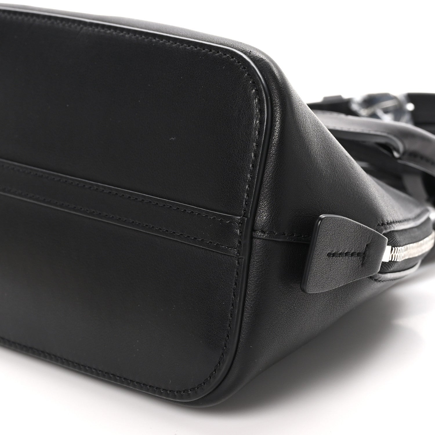 The Row Saddle Calfskin Mini Devon Bag Black 9 of 9