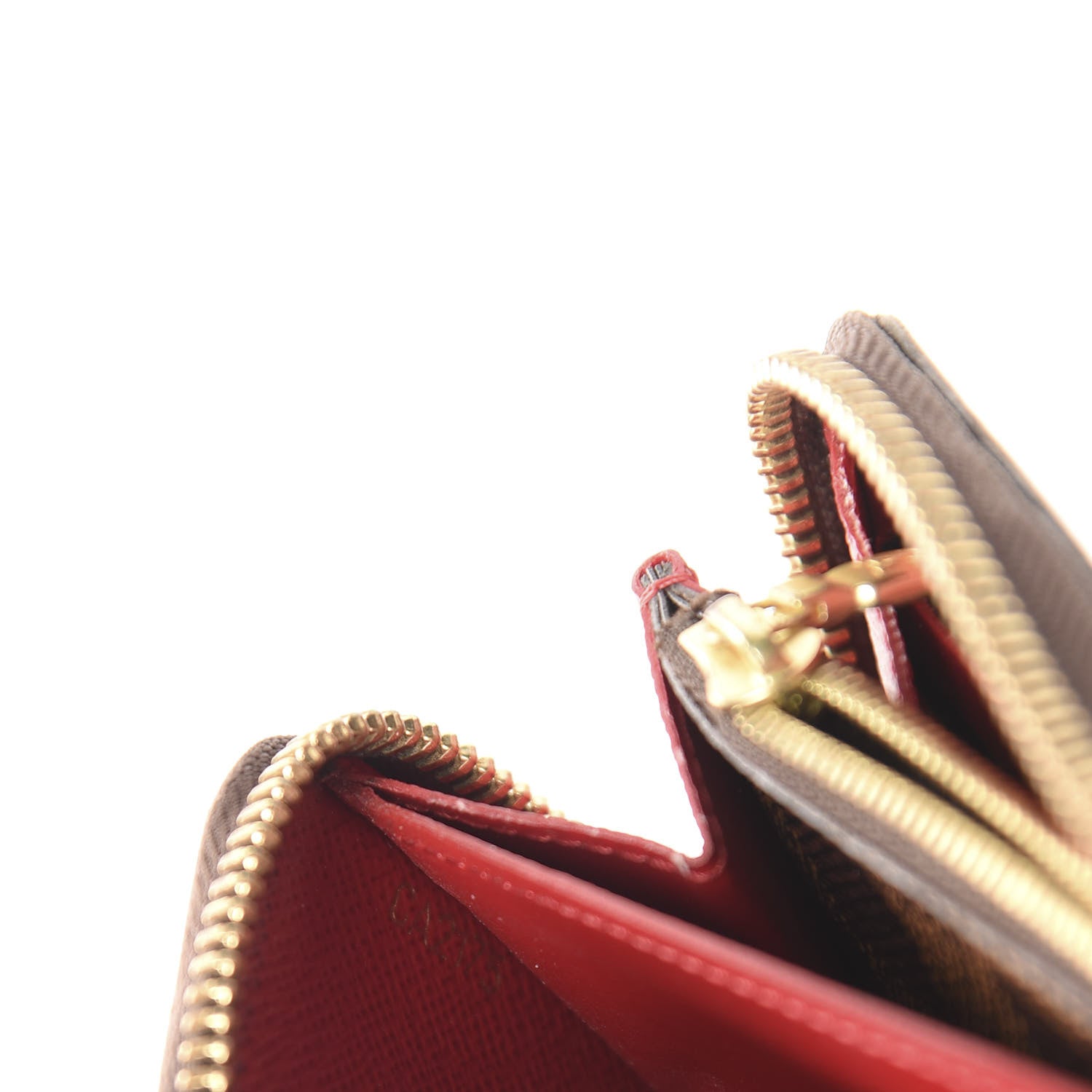 Louis Vuitton Damier Ebene Clemence Wallet Cherry 8 of 8