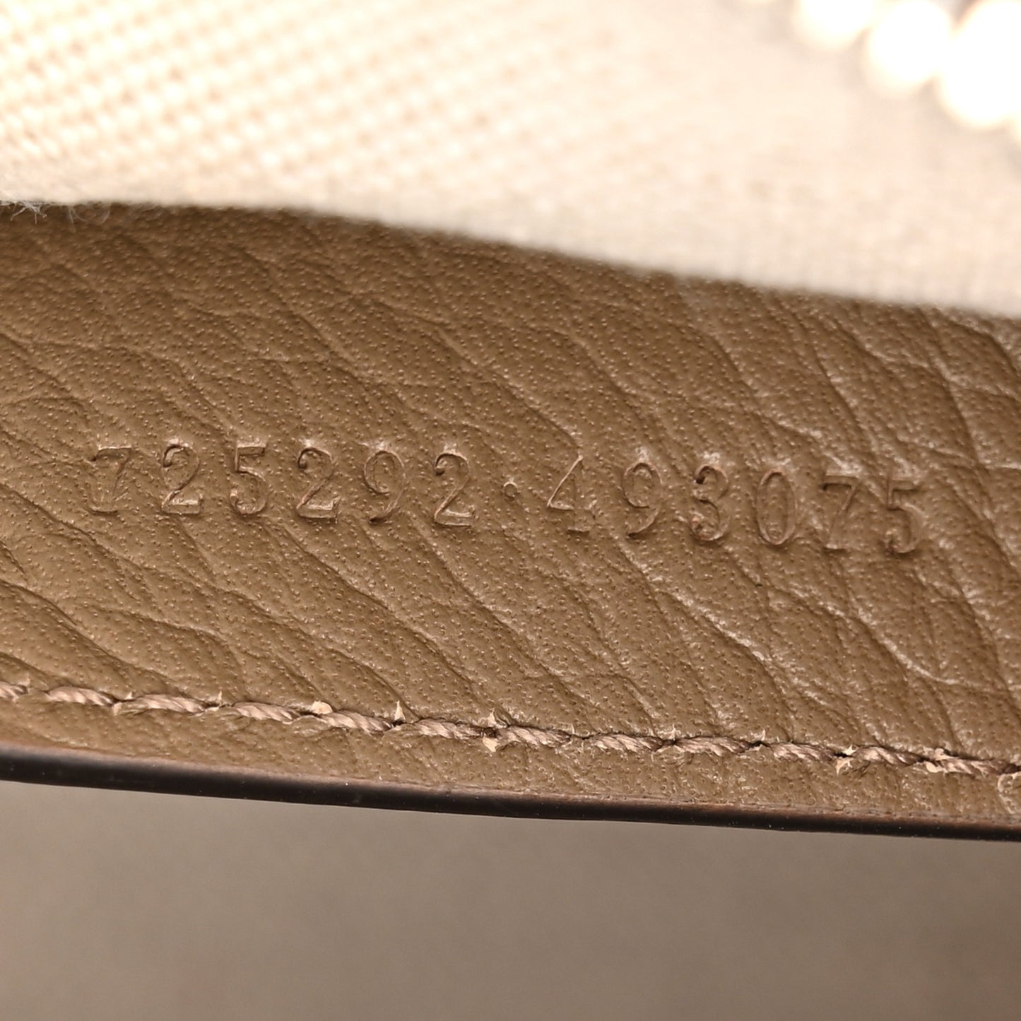 Piuma Calfskin Jumbo GG Embossed Mini Duffle Bag Good Taupe