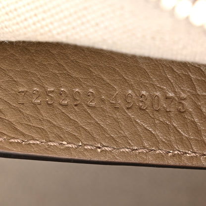 Gucci Piuma Calfskin Jumbo GG Embossed Mini Duffle Bag Good Taupe 7 of 12