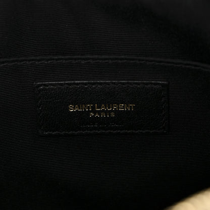 Saint Laurent Calfskin Matelasse Monogram Lou Camera Bag Black 6 of 11