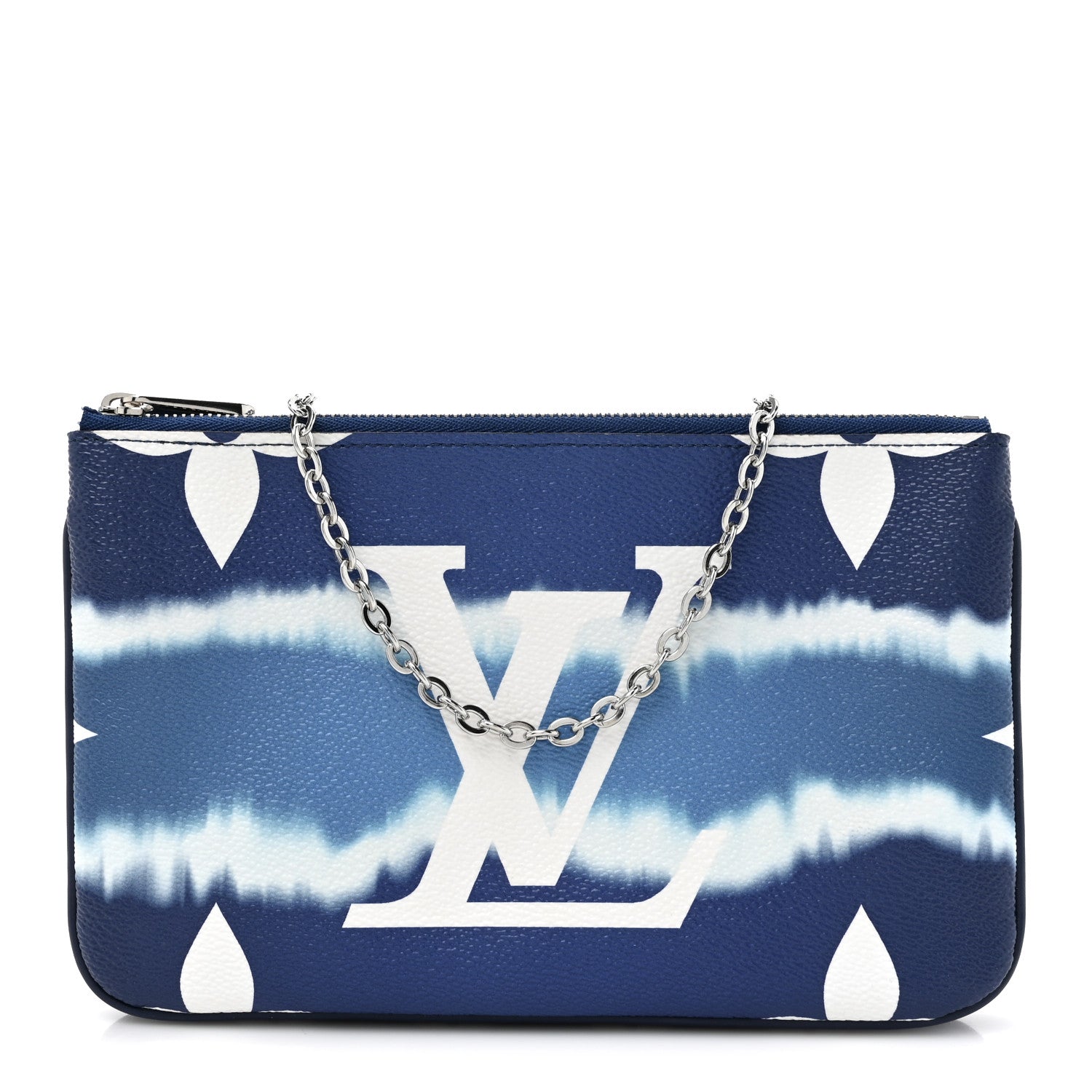 Louis Vuitton Monogram Giant Escale Double Zip Pochette Blue 1 of 10