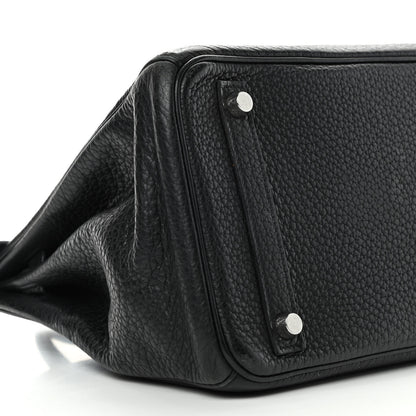Hermes Taurillon Clemence Birkin 30 Black 8 of 12