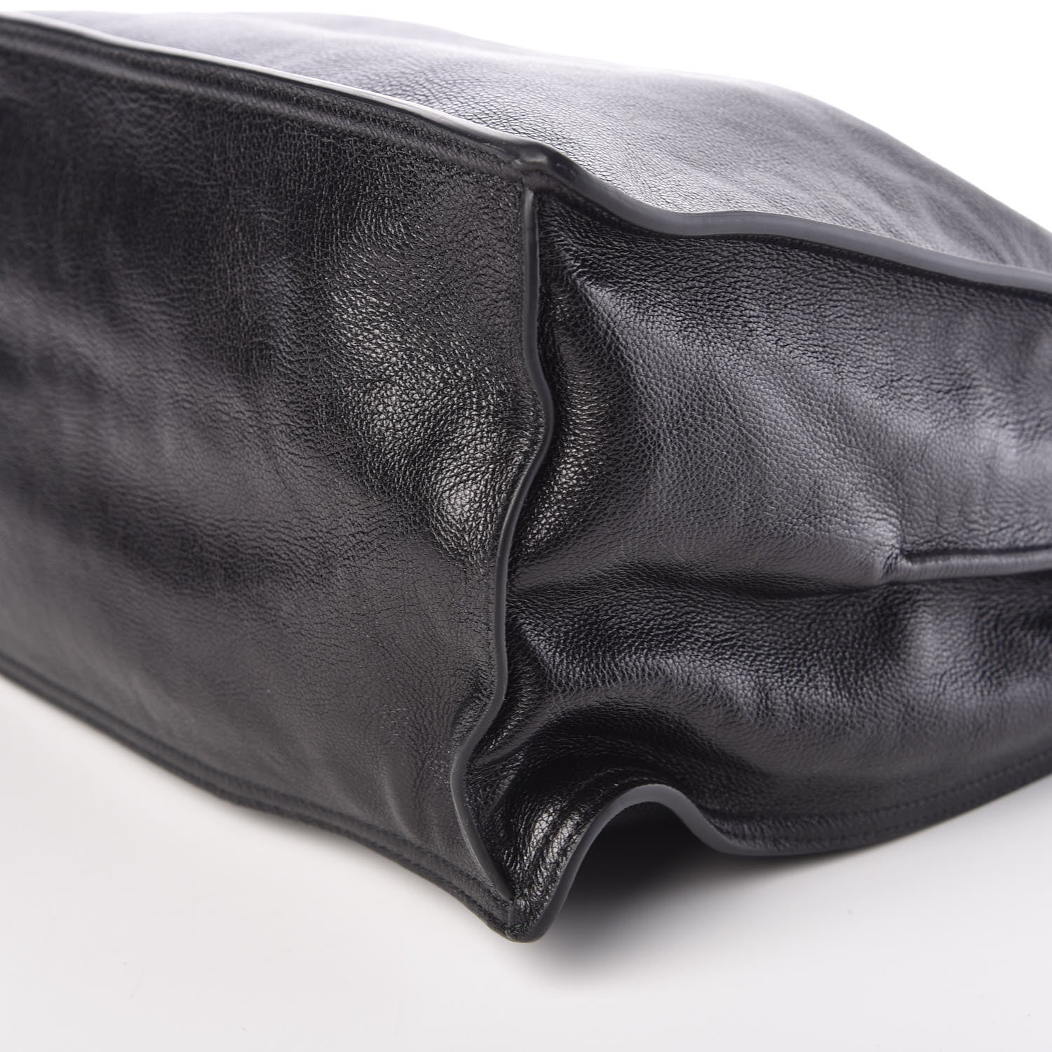 Prada Glace Calf Etiquette Shopping Bag Black Astrale 11 of 11
