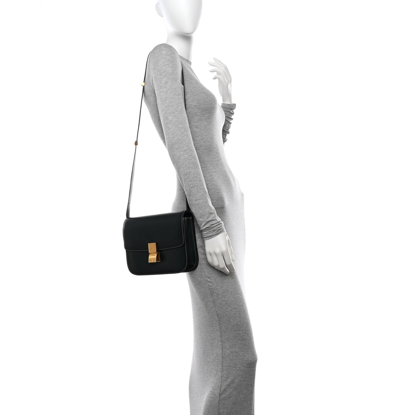 Box Calfskin Medium Classic Box Flap Bag Classic Green