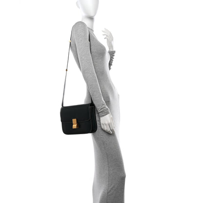 Celine Box Calfskin Medium Classic Box Flap Bag Classic Green 2 of 21