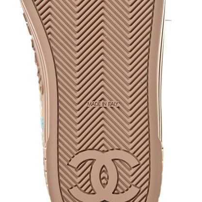 Chanel Tweed Low Top Sneakers 35 Multicolor Beige 7 of 9