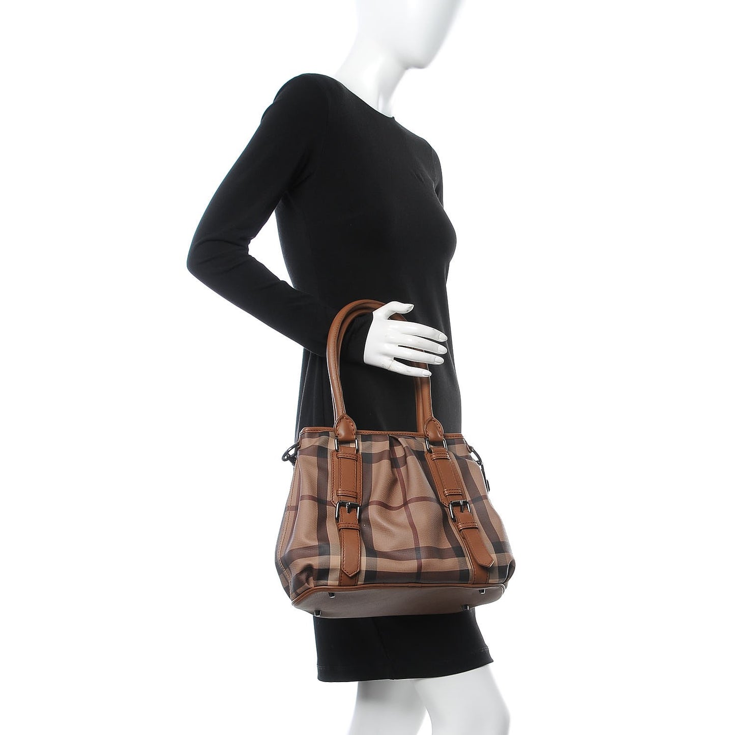 Smoked Check Small Northfield Tote Brown