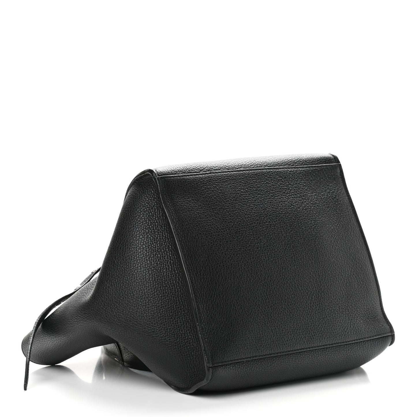 Supple Grained Calfskin Small Big Bag Black