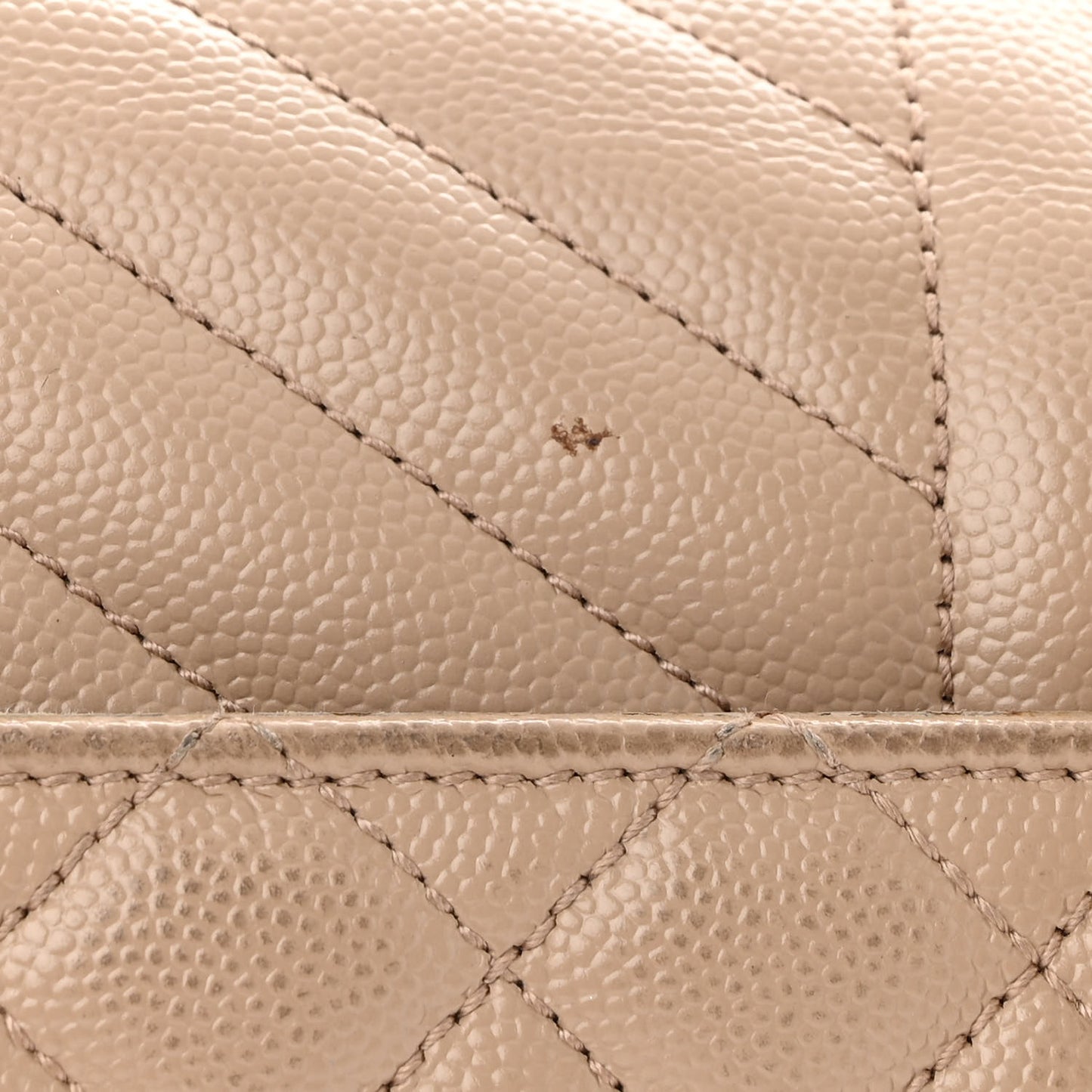 Grain De Poudre Textured Mixed Matelasse Medium Triquilt Monogram Satchel Dark Beige