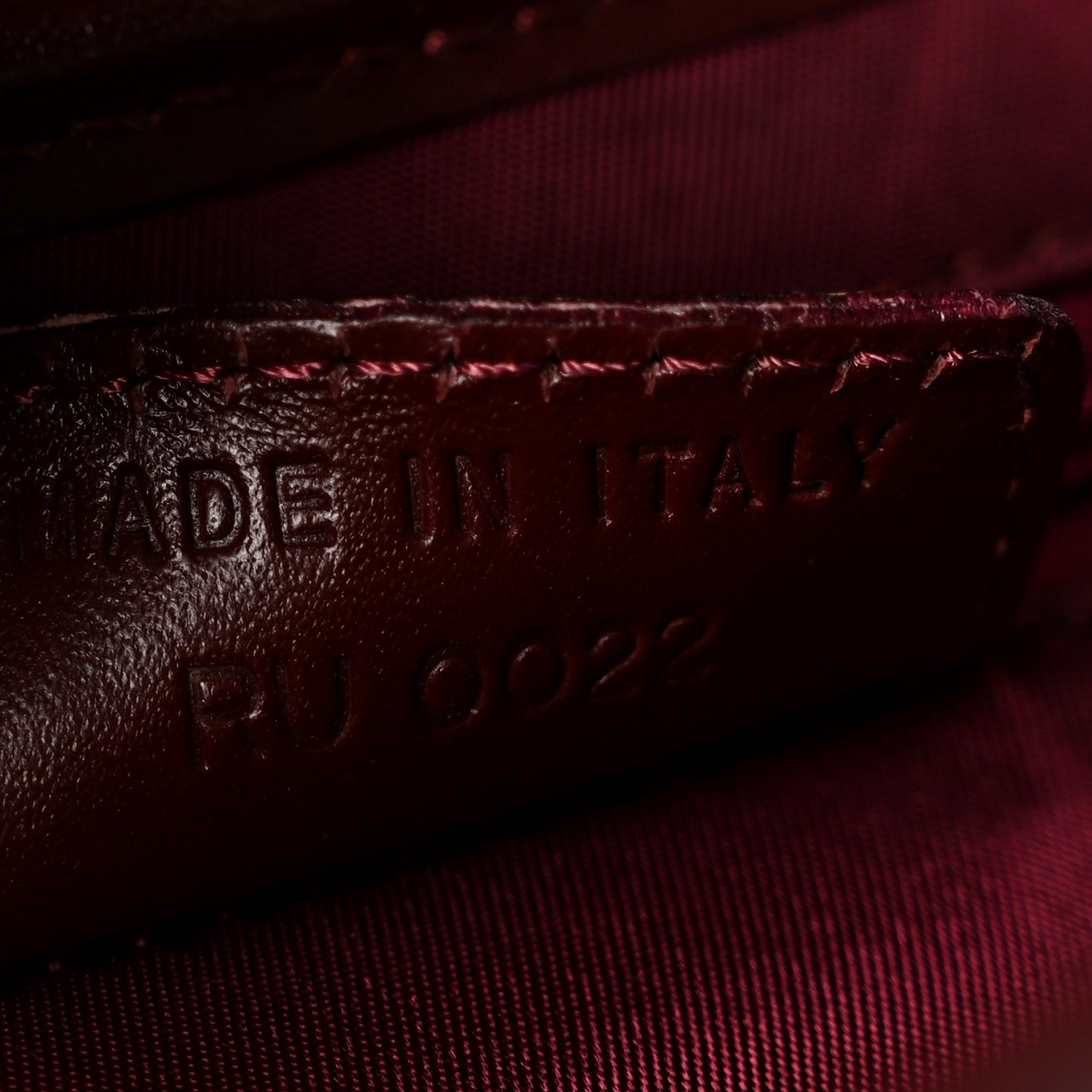 Monogram Saddle Bag Burgundy