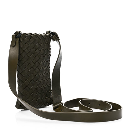 Bottega Veneta Nappa Intrecciato Crossbody Phone Holder Green 2 of 8