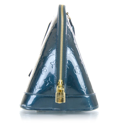 Louis Vuitton Vernis Alma MM Blue Nuit 6 of 12