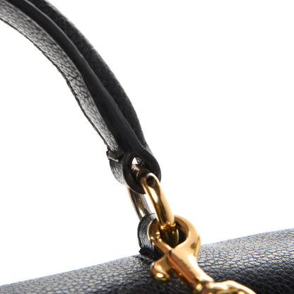 Saint Laurent Grained Calfskin Small Moujik Top Handle Bag Black 8 of 9