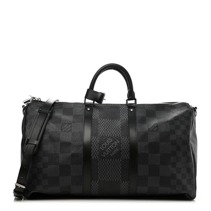 Louis Vuitton Damier Graphite 3D Keepall Bandouliere 50 1 of 13