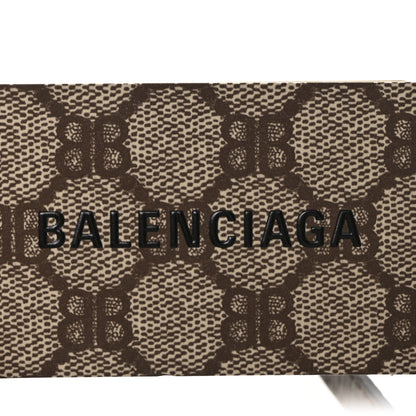 Gucci X BALENCIAGA BB Supreme Monogram Web Mini Ophidia Phone Bag Beige New Acero 6 of 8